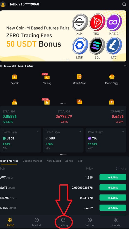 How to Deposit and Trade Crypto at Bitrue