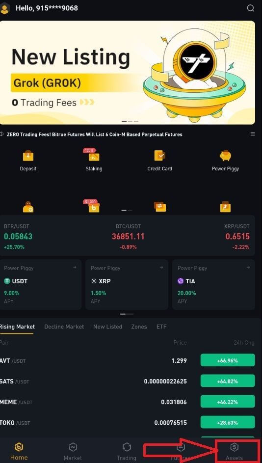 How to Withdraw and make a Deposit on Bitrue